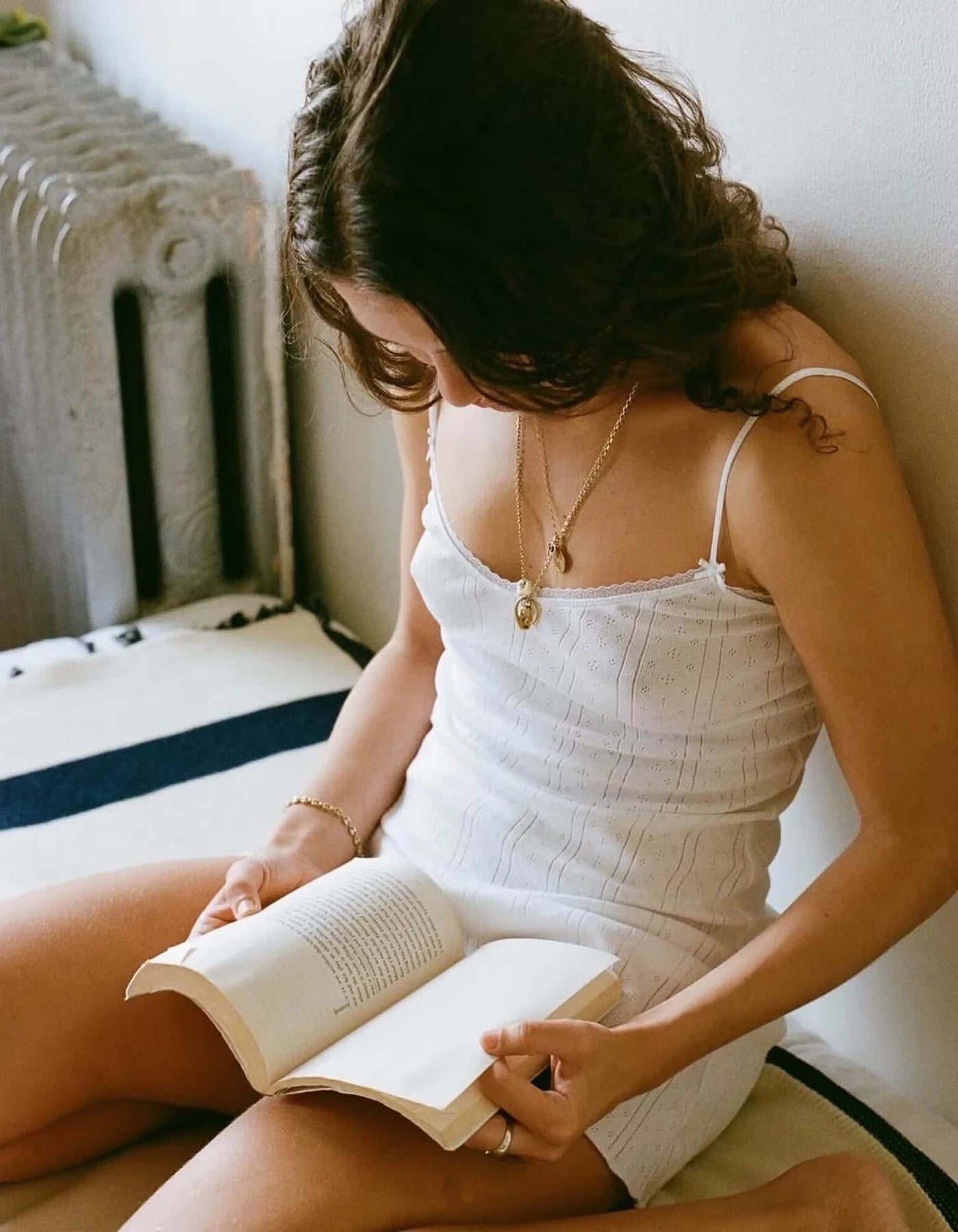 Spaghetti Strap Knit Mini Dress with Wave Hem - Summer Boho Slim Fit Ribbed Textured Dress in Black & White