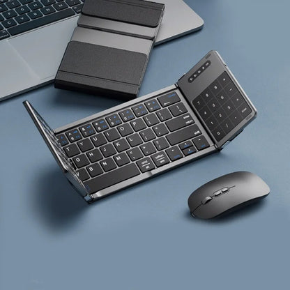 Portable Keyboard Folded,  104 Keys Folded Keyboard for  Cellphone  Supporting  iOS, Android, Windows, PC