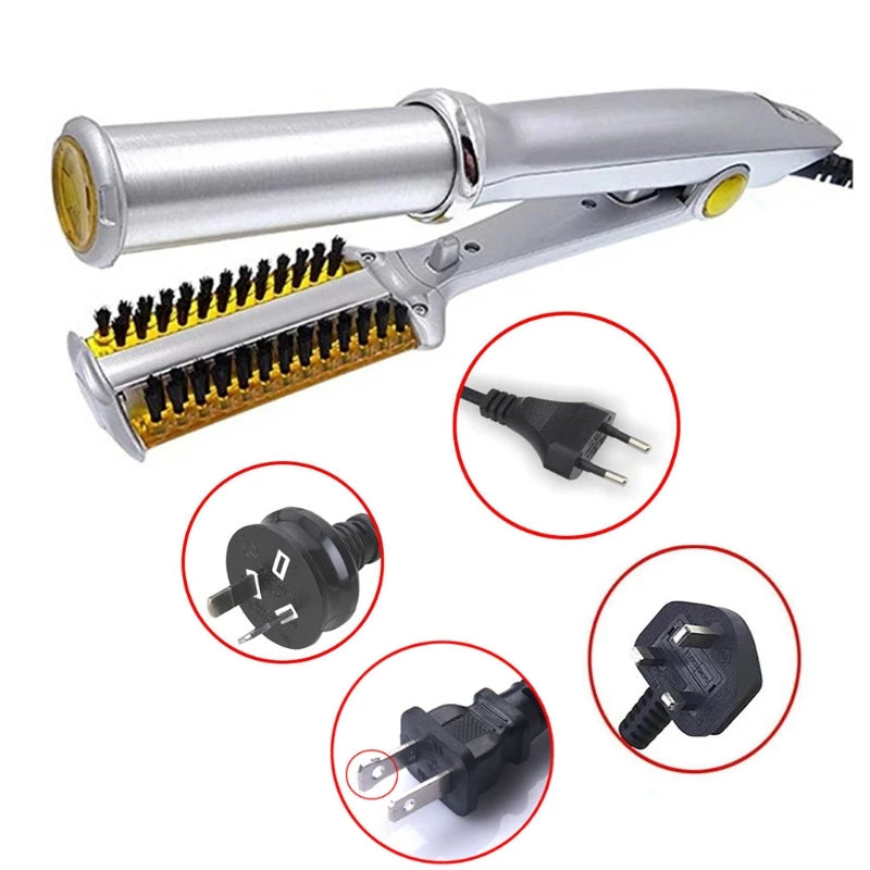 2-in-1 Hair Straightener and Curler for Styling Flat Iron Hairdressing Tool Dropshipping
