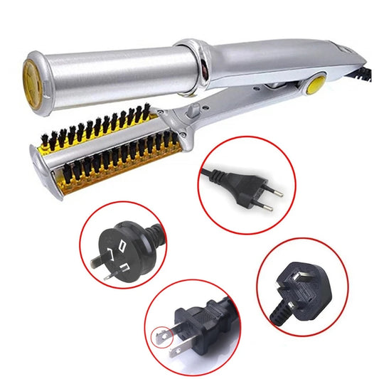 2-in-1 Hair Straightener and Curler for Styling Flat Iron Hairdressing Tool Dropshipping