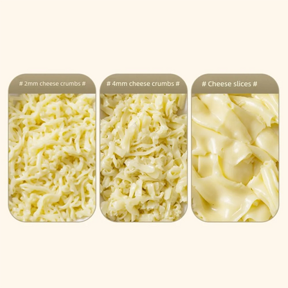 3-in-1 Hand-Cranked Cheese Grater Hand Crank Rotary Parmesan Cheese Shredder Multi-functional Handheld Chocolate Grater