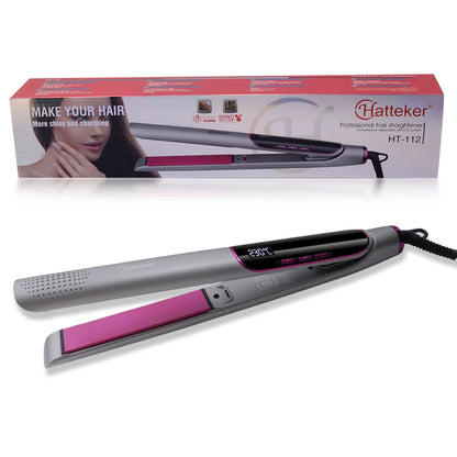 Hatteker Hair Straightener Professional Tourmaline Ceramic Keratin Hair Flat Iron 2 In 1 Salon Hair Styling Tools Curling Irons