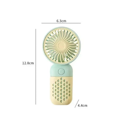 Handheld Mini Fan USB Rechargeable Portable Mute Small Electric Fan Student Dormitory Outdoor Travel Cooling Fan