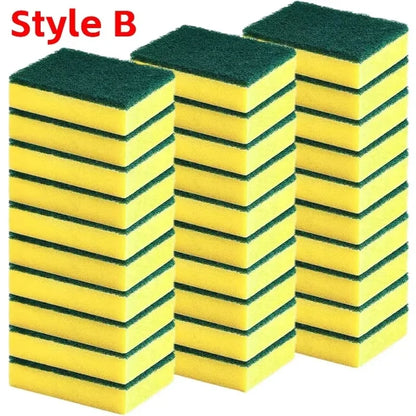 Highly absorbent double-sided sponge magic cleaning pot rust sponge cleaning brush kitchen grease cleaning tool