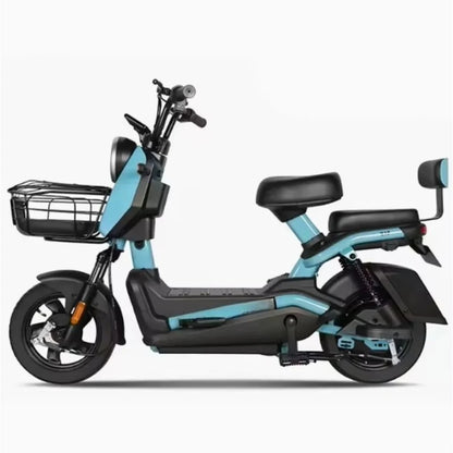 SXLL City electric scooter adult 400 watt motor 48v lead-acid battery 3 speed rear carrier intelligent 60 km series 50 km series