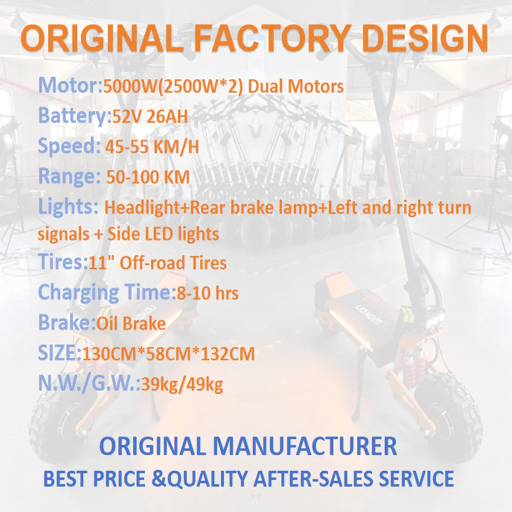 TOURSOR X5 11Inch 6000W Dual Motor Electric Scooter 85KM/H 120KM Long Range Off Road Foldable Electric Kick Scooter for adult