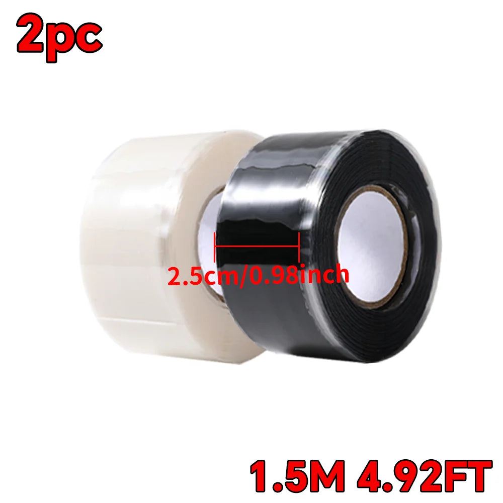 Waterproof Self-Fusing Silicone Tape |   High Temp Resistant |   Leak Proof Seal for Pipe, Hose, Tubing |   Emergency Repair