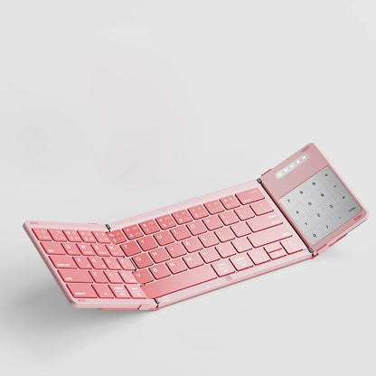 Portable Keyboard Folded,  104 Keys Folded Keyboard for  Cellphone  Supporting  iOS, Android, Windows, PC