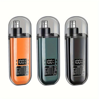 Suitable for men, USB charging nose and ear hair trimmer portable electric nose hair clipper, mini compact design, quick chargin