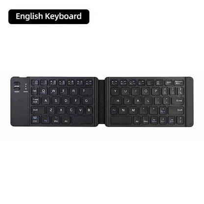 Foldable Bluetooth Keyboard With Touchpad Mini Wireless Keyboard Rechargable Keyboard For IOS Android Windows Tablet Notebook