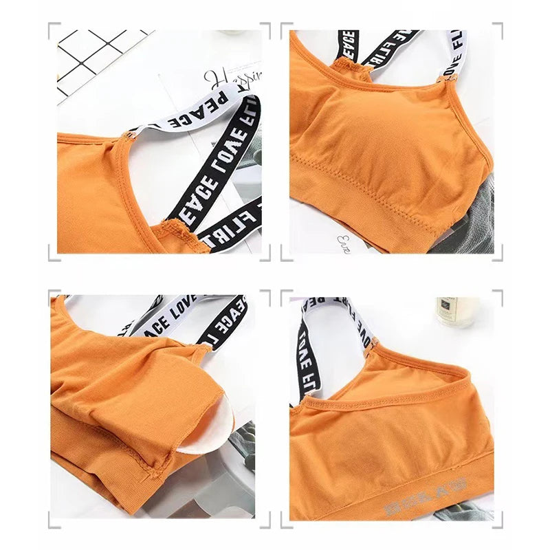 Women Sexy Sports Bra Tops For Gym Top Fitness Yoga Female Pad Sportswear Vest Tank Tops Sport Push Up Sports Bras Underwear