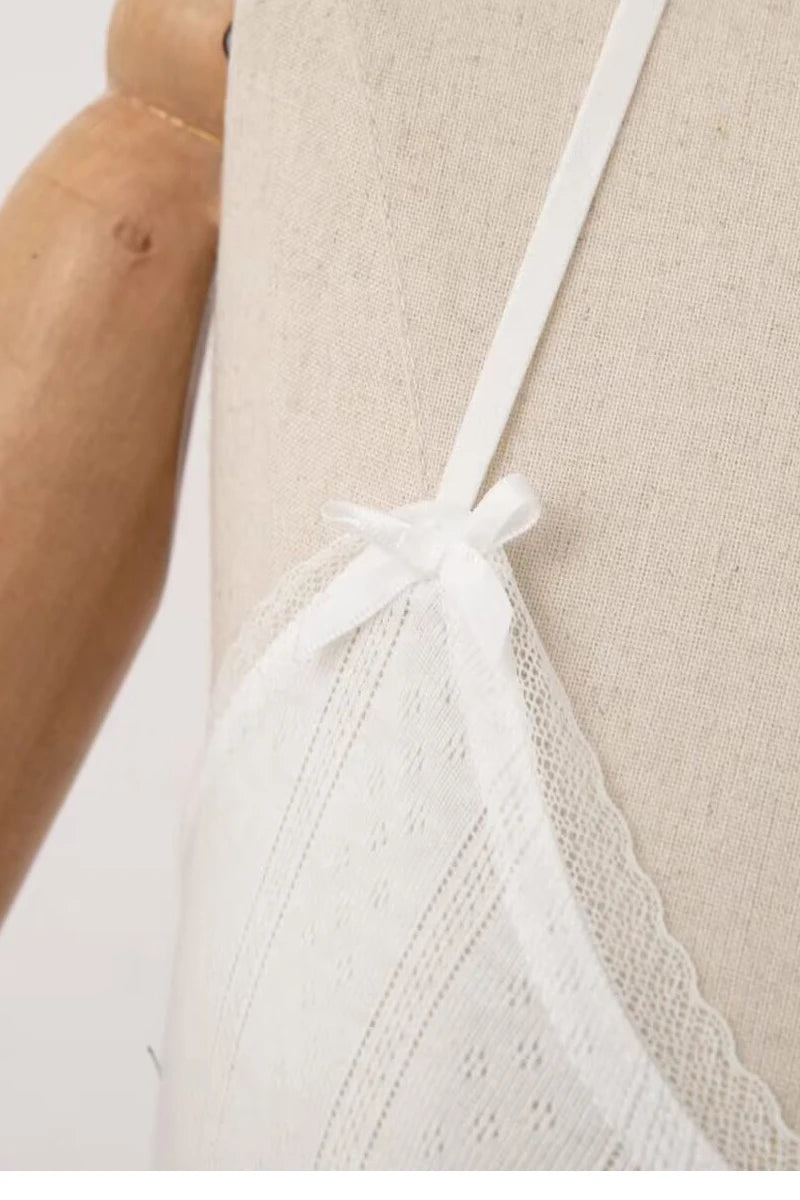 Spaghetti Strap Knit Mini Dress with Wave Hem - Summer Boho Slim Fit Ribbed Textured Dress in Black & White