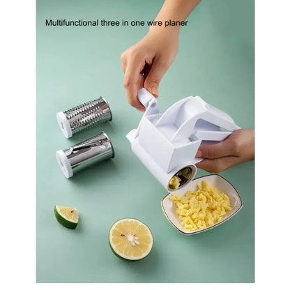 Hand-Cranked Rotating Cheese Grater Creative Cheese Shredder Multi-functional Milk Block Crusher for Kitchen Grater