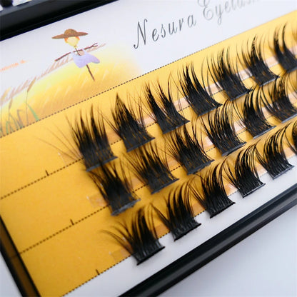 1 Box of 36 Clusters Segmented False Eyelashes Volume C 3D Eyelashes Natural Eyelash Extensions Makeup Eyelash Tool
