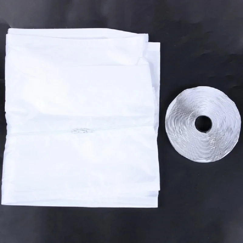 AirLock Window Seal for Portable Air Conditioner 3/4/5m Flexible Cloth Sealing Plate Window Seal with With Zip and Adhesive Fast