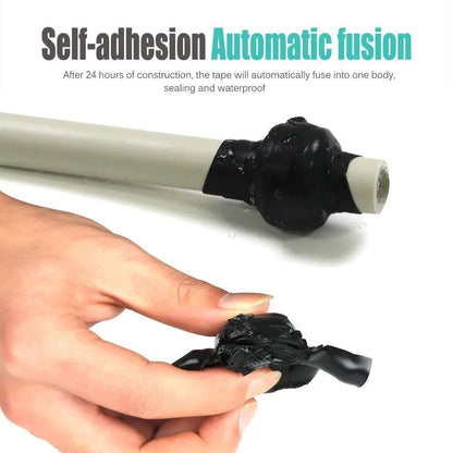 Waterproof Self-Fusing Silicone Tape |   High Temp Resistant |   Leak Proof Seal for Pipe, Hose, Tubing |   Emergency Repair
