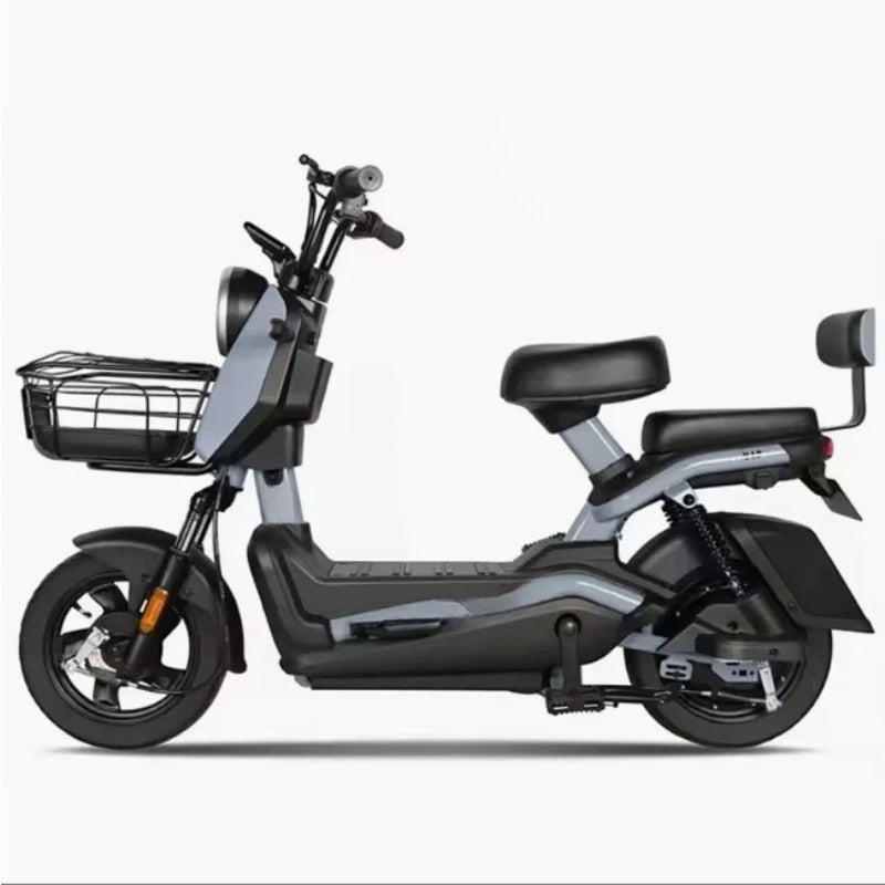 SXLL City electric scooter adult 400 watt motor 48v lead-acid battery 3 speed rear carrier intelligent 60 km series 50 km series