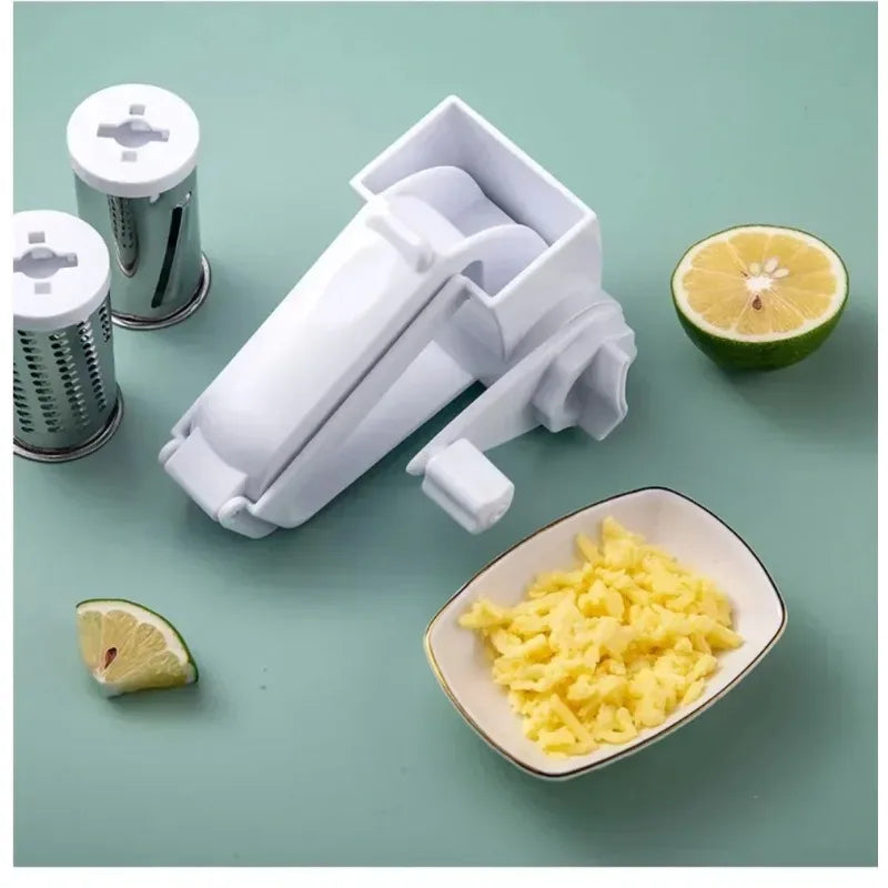 Hand-Cranked Rotating Cheese Grater Creative Cheese Shredder Multi-functional Milk Block Crusher for Kitchen Grater