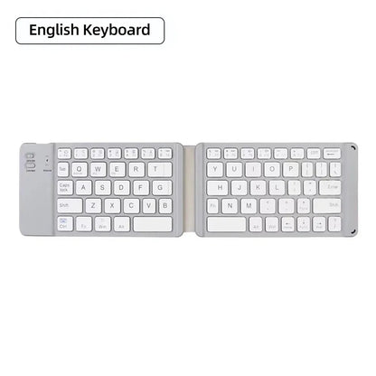 Foldable Bluetooth Keyboard With Touchpad Mini Wireless Keyboard Rechargable Keyboard For IOS Android Windows Tablet Notebook