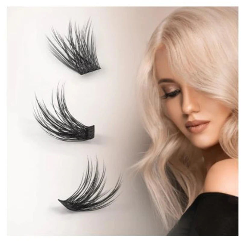 1 Box of 36 Clusters Segmented False Eyelashes Volume C 3D Eyelashes Natural Eyelash Extensions Makeup Eyelash Tool