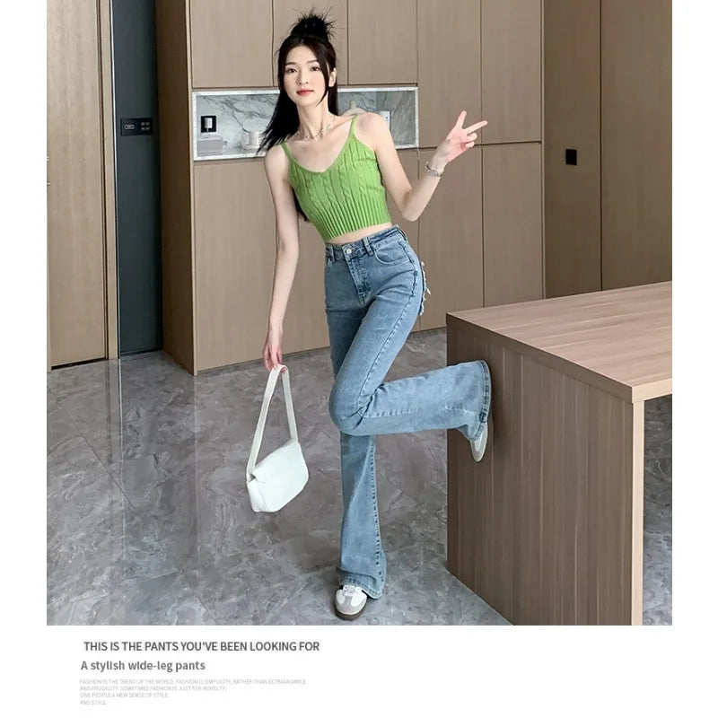 Cable Knit Ribbed Knitted Vest, Sexy Solid V Neck Backless Spaghetti Strap Sweater Vest for Spring & Summer, Women's Clothing