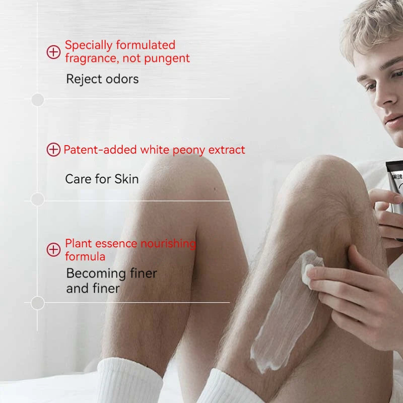 Depilatory Cream Painless Chest Armpit Legs Hair Mustache Removal Gentle Shaving Depilator Smooth Skin Wax Hair Remover for Men