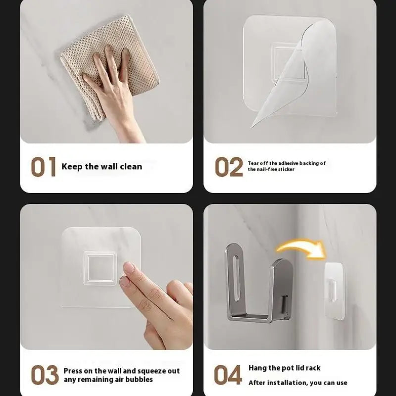 2pcs Home Router Storage Box Wall Artifact Set-top Box Wall-mounted Fixture Support Bracket Wifi Placement Rack For Living Room