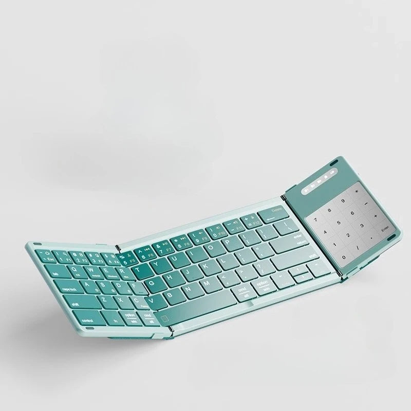 Portable Keyboard Folded,  104 Keys Folded Keyboard for  Cellphone  Supporting  iOS, Android, Windows, PC