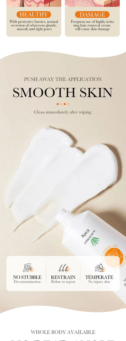 Hair Removal Cream Semi-permanent Painless Hair Remove Woman Men Body Underarm Depilatory Cream Effective Inhibition Hair Growth