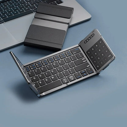 Portable Keyboard Folded,  104 Keys Folded Keyboard for  Cellphone  Supporting  iOS, Android, Windows, PC