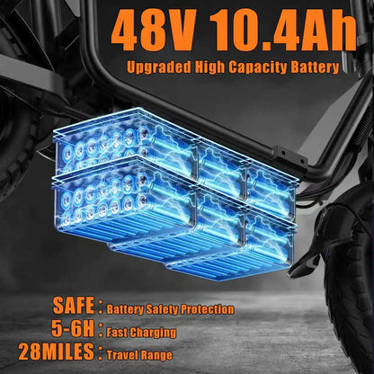 DEEPOWER C14 electric scooter can carry weight on the pedals and is equipped with a 500w motor and a waterproof lithium battery