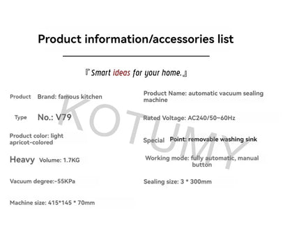 Small-sized Creation Of Vacuum Seal Airtight Retain Freshness Foodstuff Retain Freshness Househol Fully Automatic