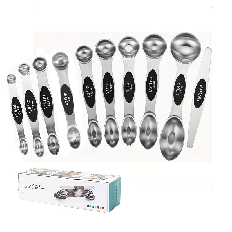 8/17pcs, Colorful Measuring Cups Set, Stainless Steel Measuring Spoons, for Dry And Liquid Ingredient, Baking Tools, Kitchen Gadgets, Kitchen Accessories, Father Gift