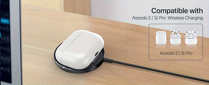 Wireless Charger Charging Station Compact Magnetic Fast Charging Compatible With Apple Mobile Phone 15 14 13 12 Pro Max Series For
 Samsung Galaxy Mobile Phone Series For Airpods3/2 Se