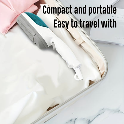 1pc travel steamer, Electric Handheld Steam Iron, Travel Size Compact Mini Professional Handheld Garment Steam Iron W/ Cloth Brush Crease Dual Tool Accessory, Powerful Penetrating Steam Removes Wrinkles, Perfect For Home, Off