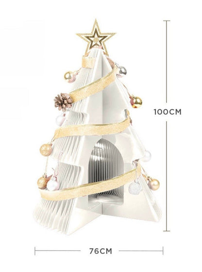 Honeycomb Foldable Accordion Christmas Tree - Christmas Decor for Neutral Nordic Home