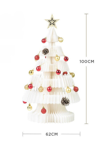 Honeycomb Foldable Accordion Christmas Tree - Christmas Decor for Neutral Nordic Home