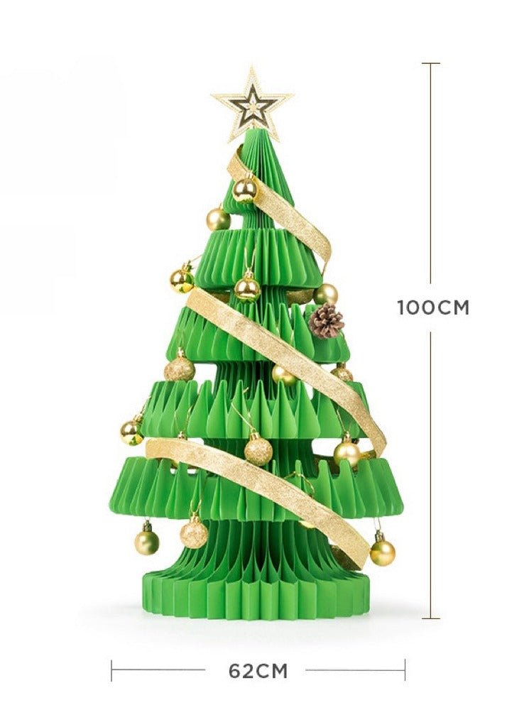 Honeycomb Foldable Accordion Christmas Tree - Christmas Decor for Neutral Nordic Home