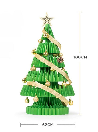 Honeycomb Foldable Accordion Christmas Tree - Christmas Decor for Neutral Nordic Home