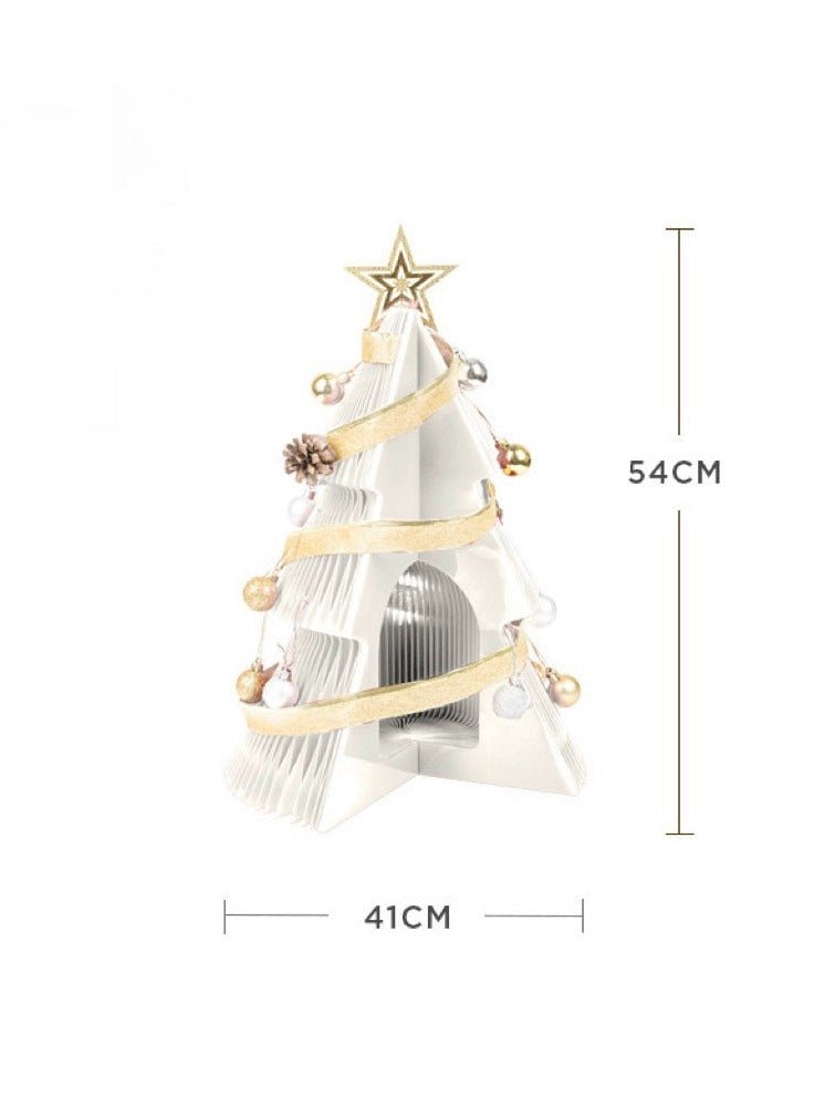 Honeycomb Foldable Accordion Christmas Tree - Christmas Decor for Neutral Nordic Home